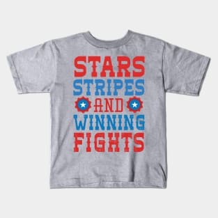 Stars Stripes And Winning Fights Kids T-Shirt